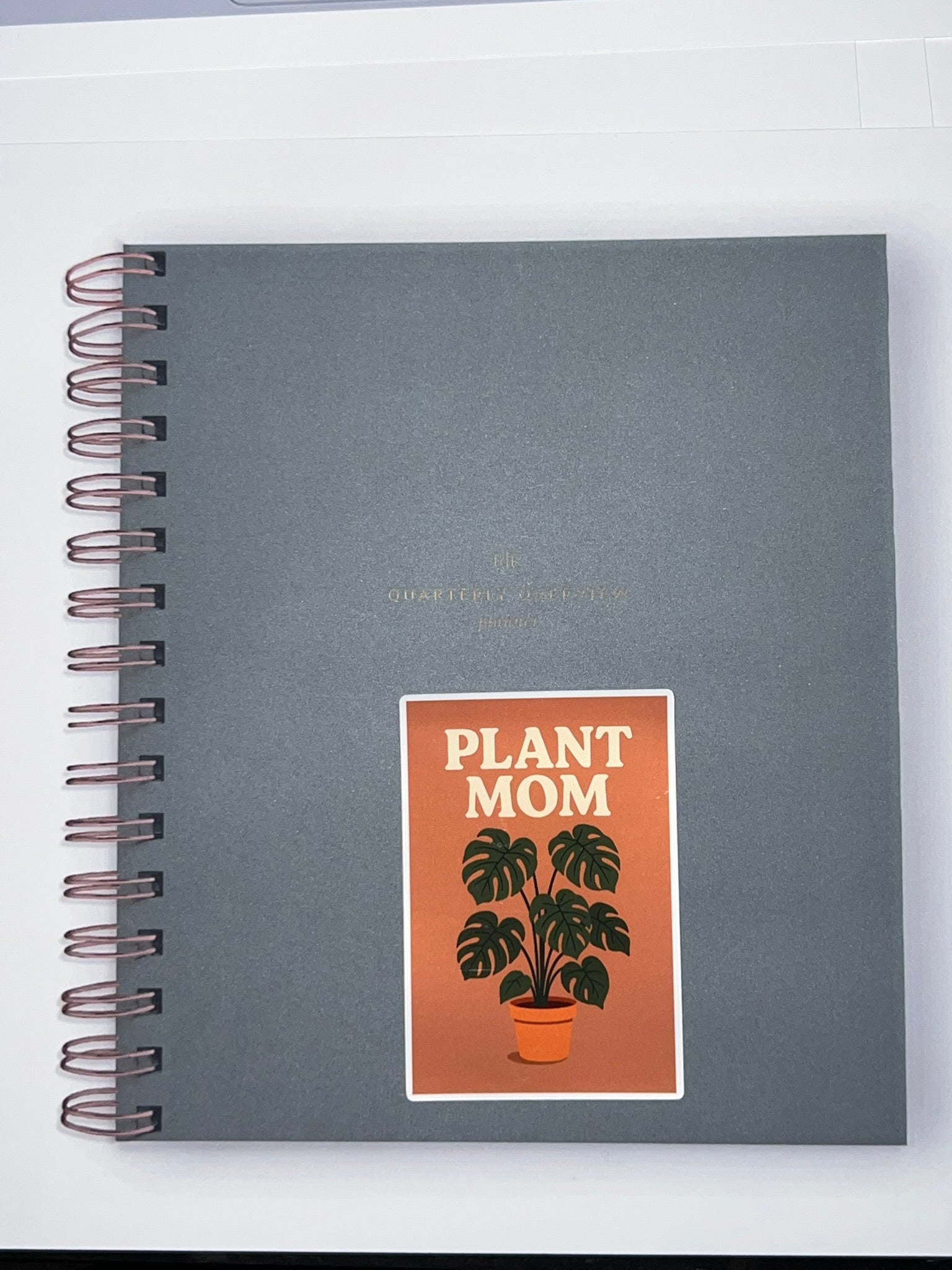 Plant Mom Sticker – Aesthetic Plant Lover Vinyl Sticker, Houseplant Sticker, Greenery Botanical Die Cut Decal