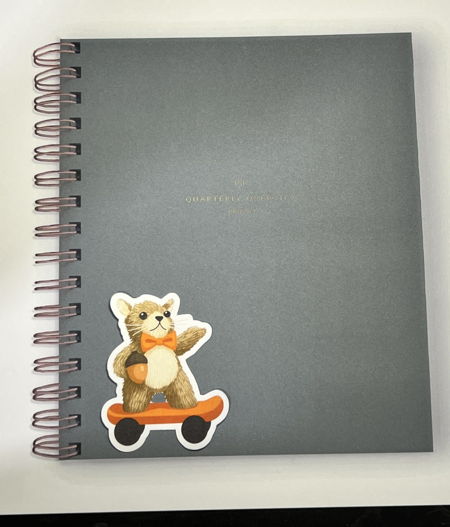 Squirrel on a Skateboard Sticker – Cute Animal Vinyl Sticker, Funny Quirky Sticker, Water-Resistant Die Cut Decal