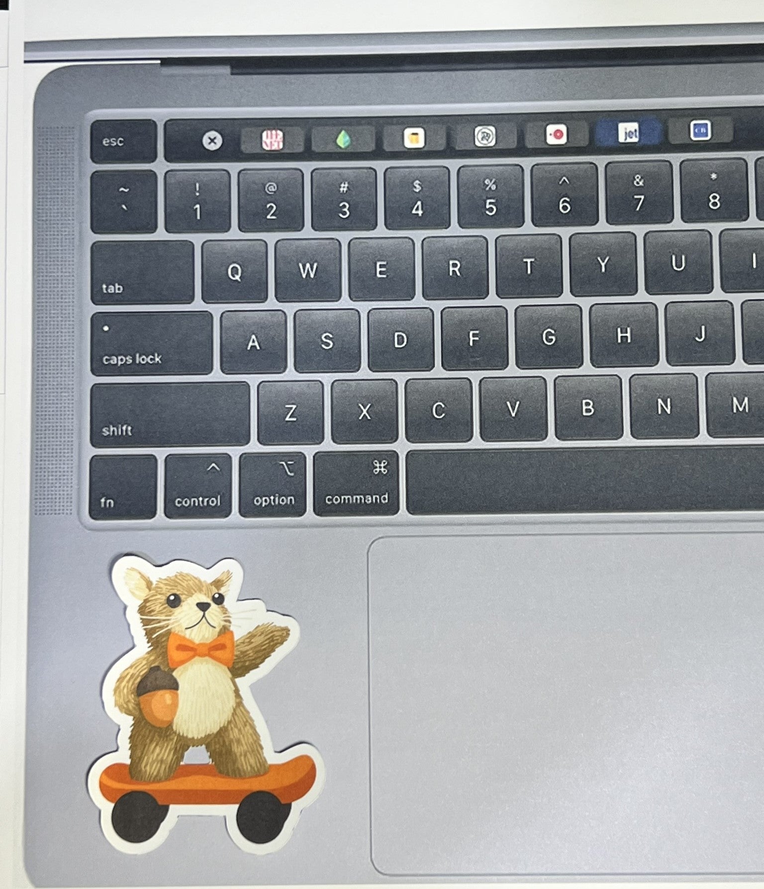 Squirrel on a Skateboard Sticker – Cute Animal Vinyl Sticker, Funny Quirky Sticker, Water-Resistant Die Cut Decal