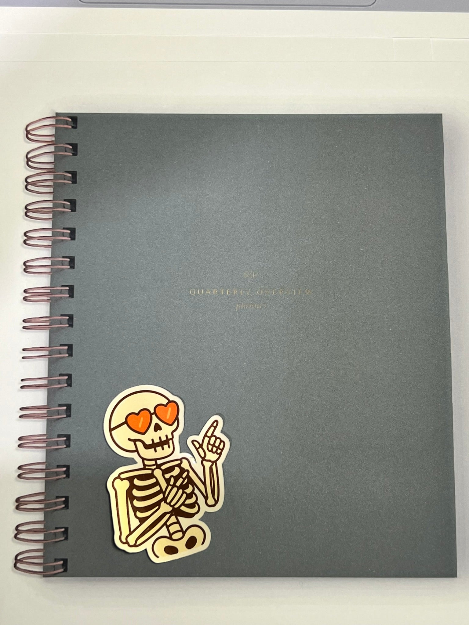 Silly Skeleton Sticker – Cute Skeleton with Heart Sunglasses