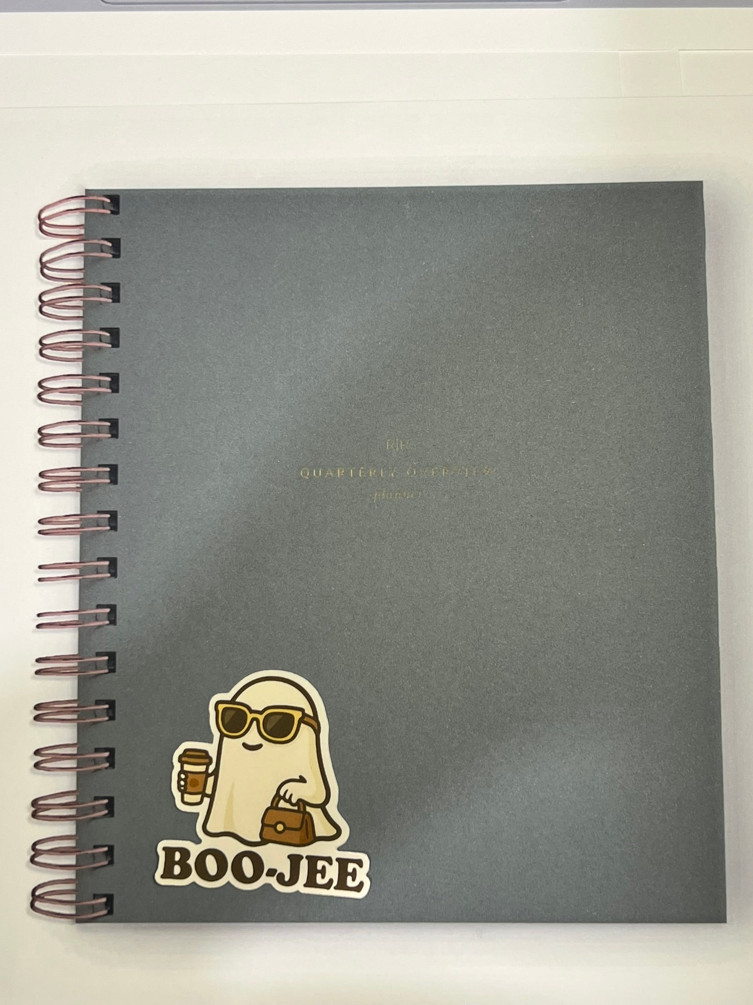 Boo-jee Sticker – Designer Ghost with Sunglasses, Coffee & Purse