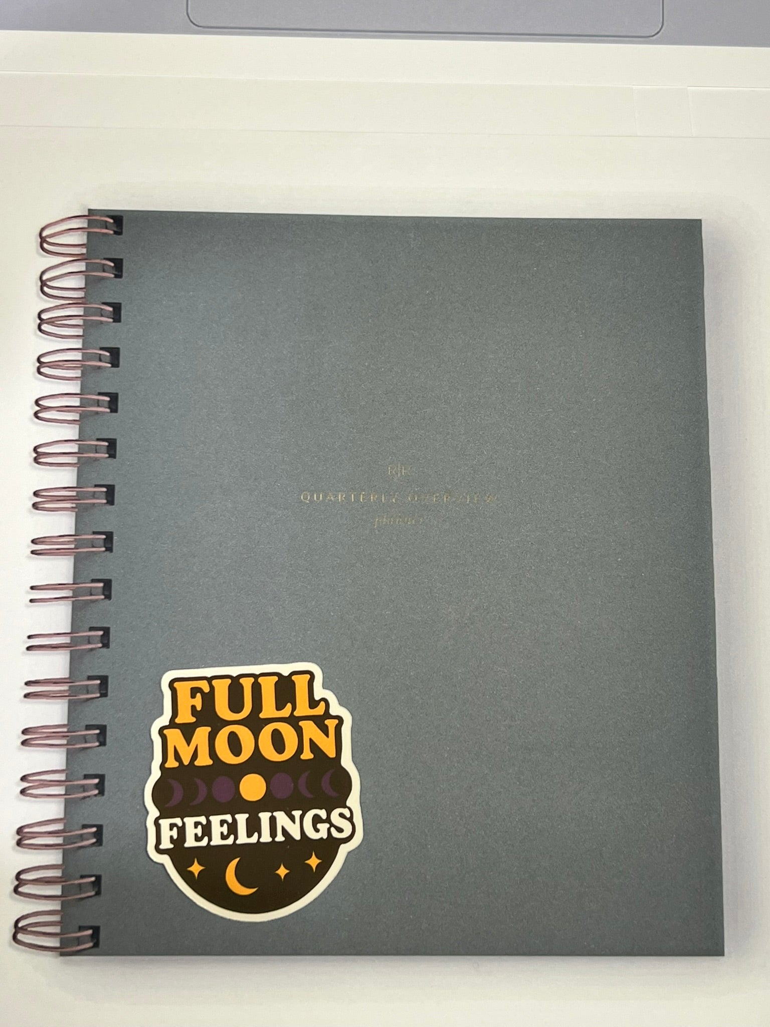 Full Moon Feelings Sticker – Retro Moon Phases Halloween Sticker