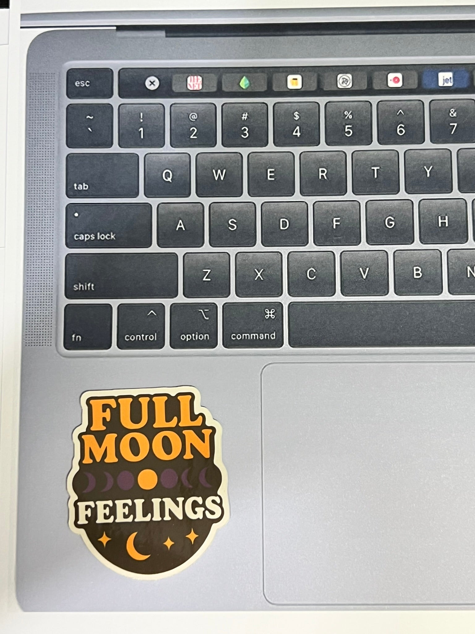 Full Moon Feelings Sticker – Retro Moon Phases Halloween Sticker