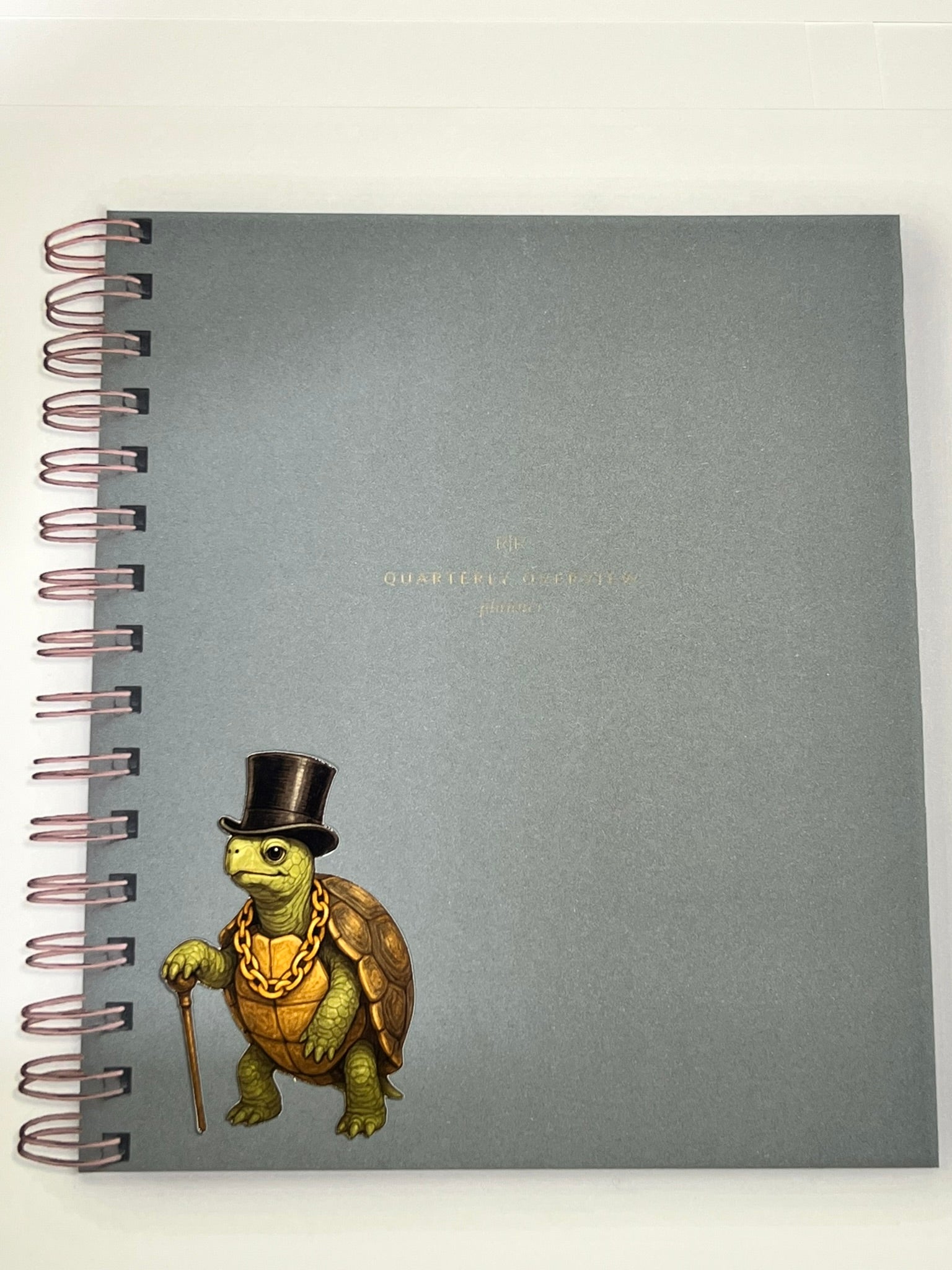 Turtle with a Top Hat Chain and Cane Sticker – Fancy Gentleman Turtle Vinyl Sticker, Cute Quirky Animal Decal