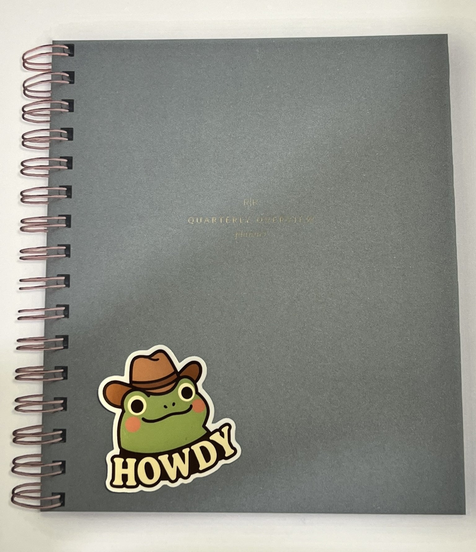 Frog Howdy | Cowboy | Glossy Vinyl Sticker