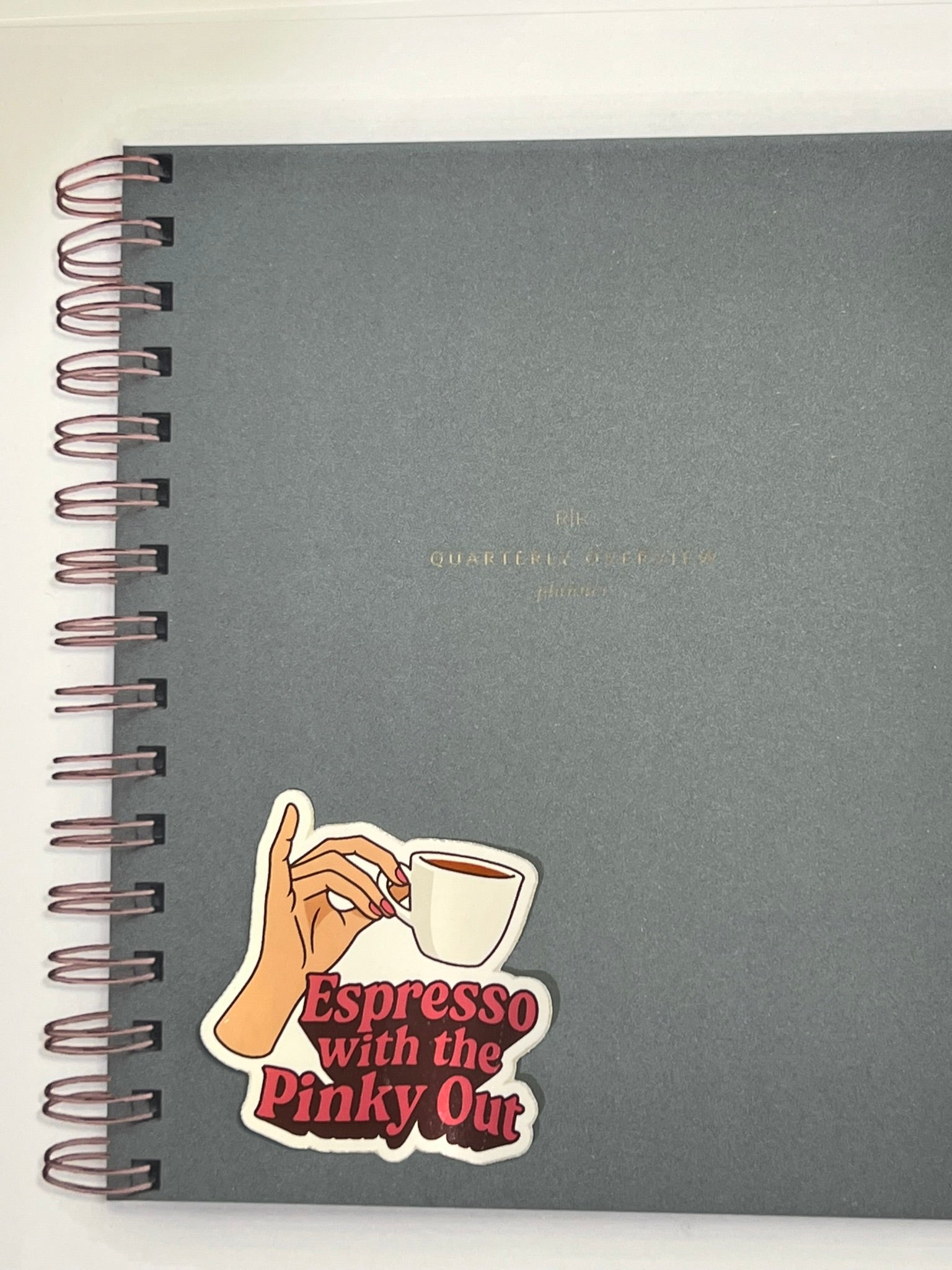Espresso With the Pinky Out | Glossy Vinyl Sticker