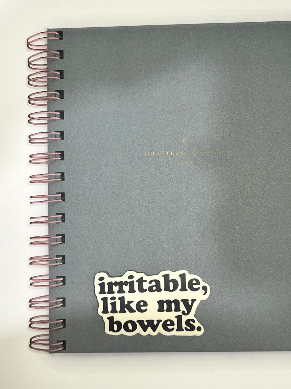 Irritable Like My Bowels Sticker – Funny Relatable Vinyl Sticker, Quirky Humor Sticker, Water-Resistant Die Cut Decal