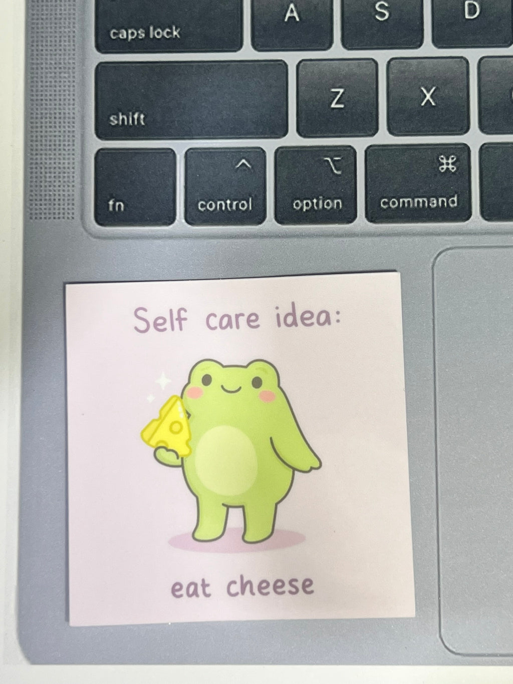 Self Care Idea: Eat Cheese | Matte Vinyl Sticker