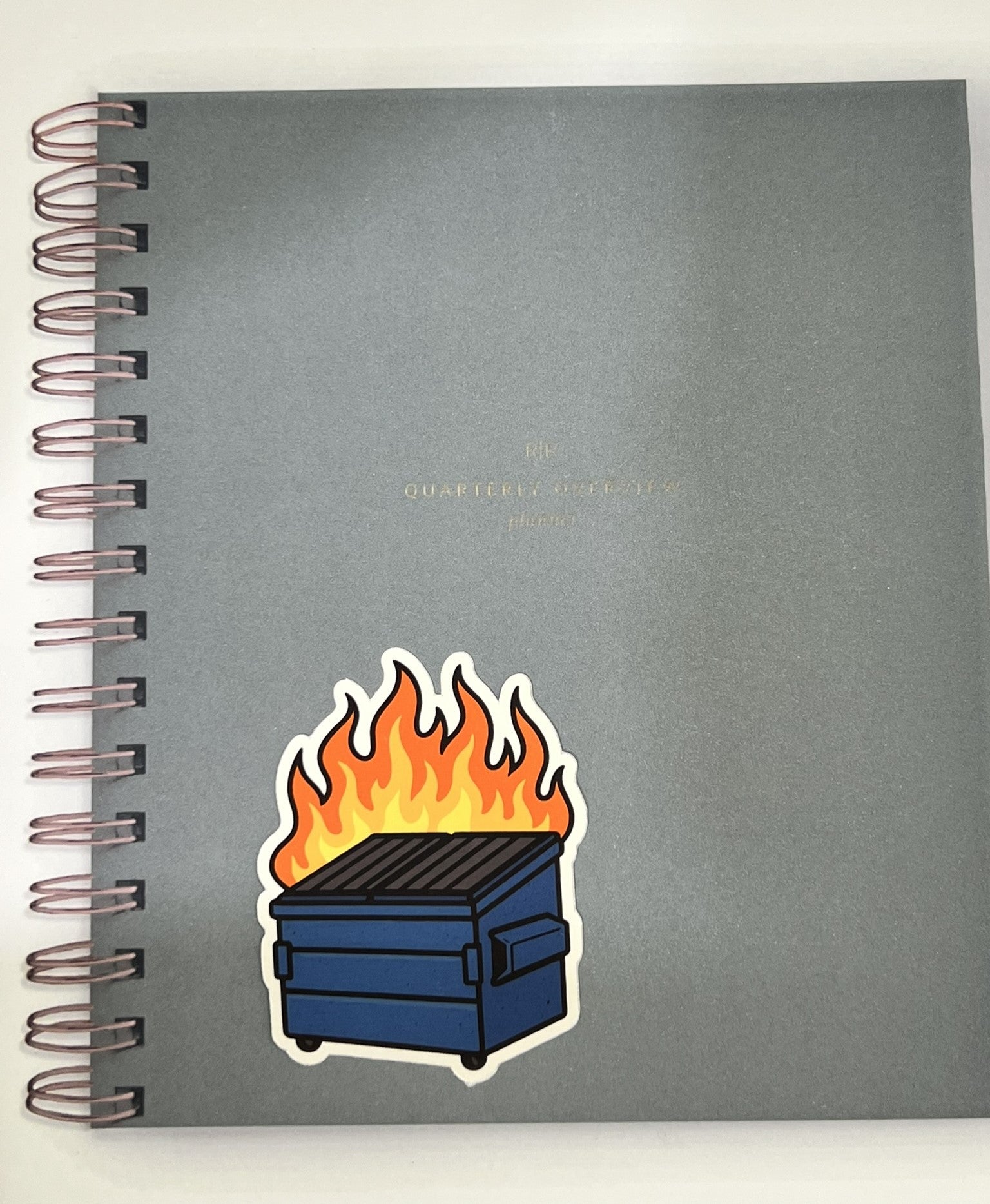 Dumpster Fire Sticker | Glossy Vinyl