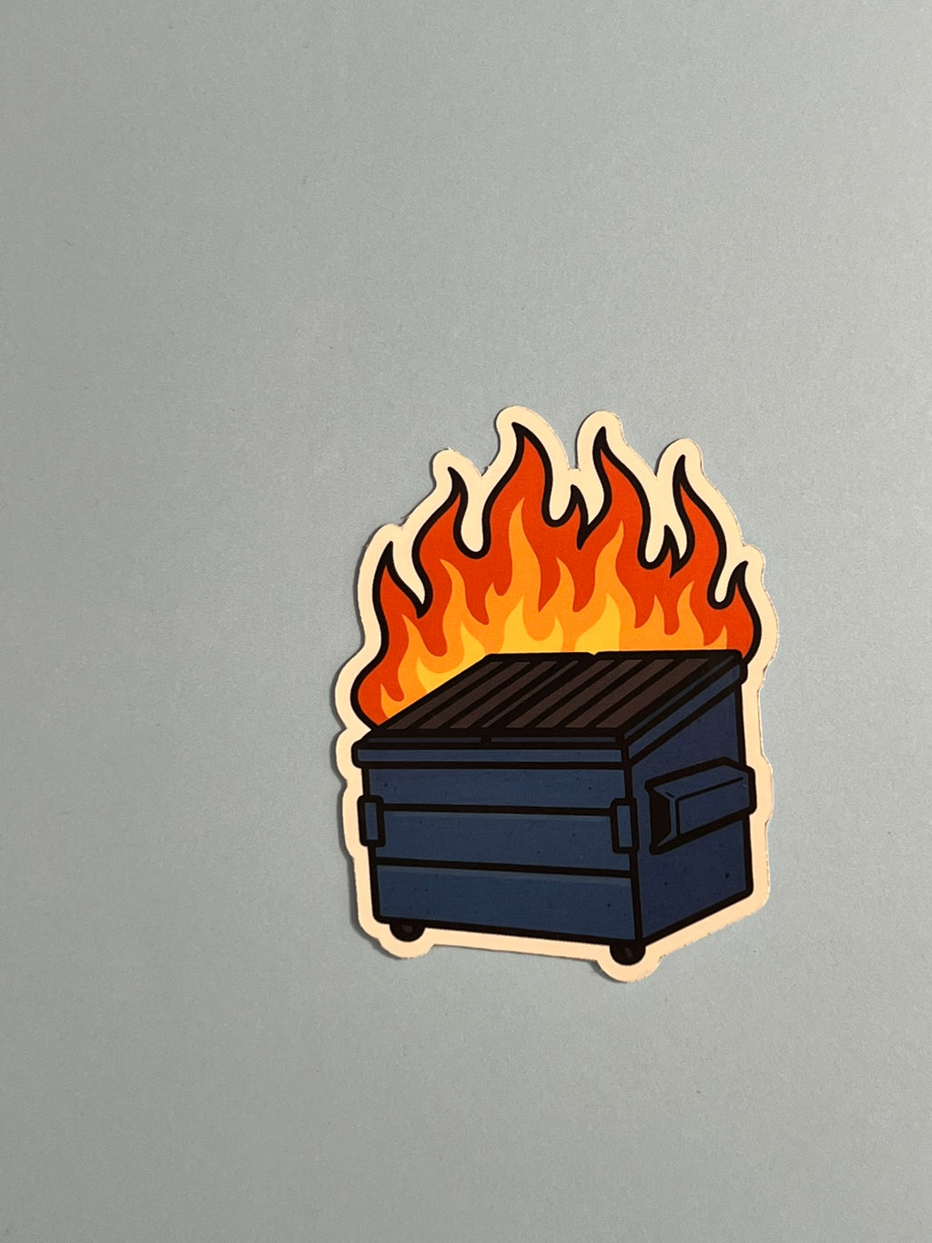 Dumpster Fire Sticker | Glossy Vinyl