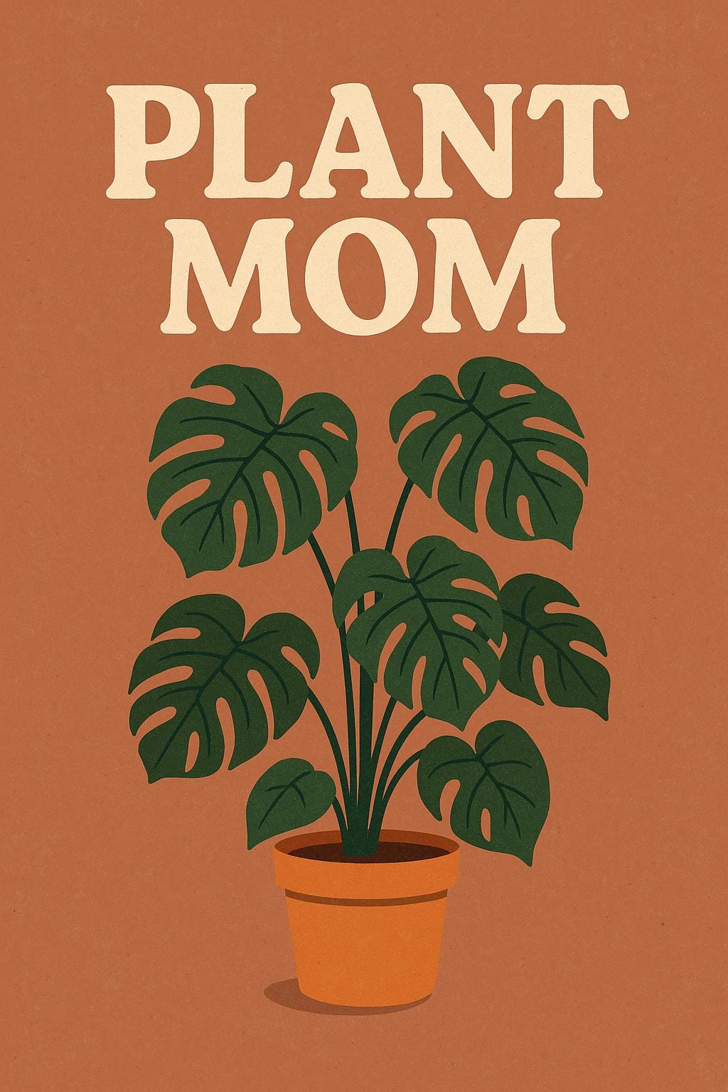 Plant Mom Sticker – Aesthetic Plant Lover Vinyl Sticker, Houseplant Sticker, Greenery Botanical Die Cut Decal