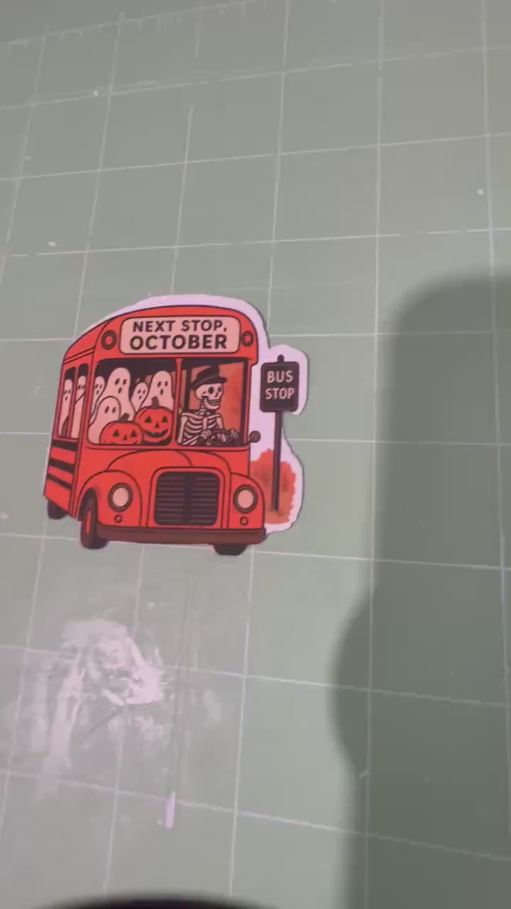Next Stop, October | Fall Aesthetic Seasonal Sticker